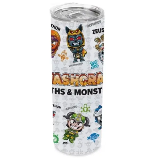 SMASHCRAFT 20 ounce Stainless Steel Double Walled Insulated Travel Tumbler Coffee Mug Cup, Myth & Monsters image {5}