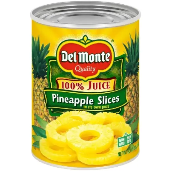 Del Monte Pineapple Slices in 100% Juice 20oz image {4}