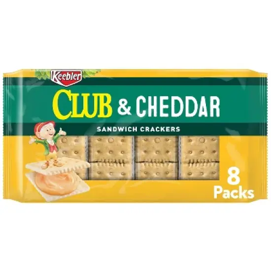 Keebler Club & Cheddar Sandwich Crackers - 11oz/8ct image {7}