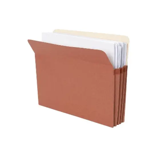 Pendaflex File Pocket w/Top-Tab 3-1/2" Expansion Letter 5/PK Red Rope 51524E5 image {2}