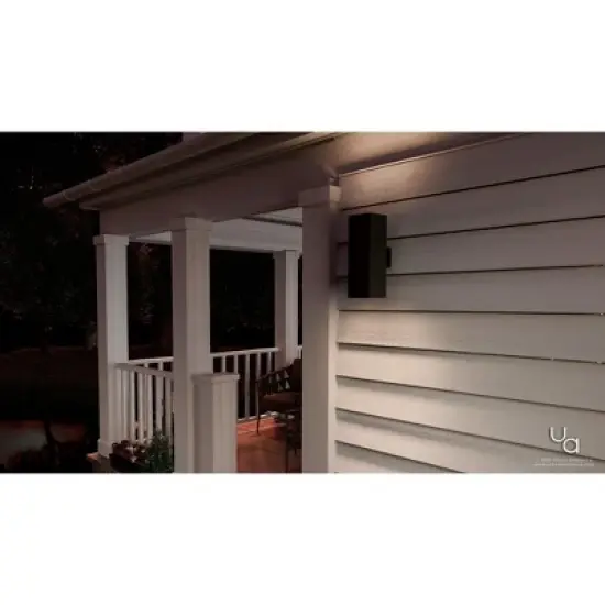 Urban Ambiance Luxury Minimalist Outdoor Wall Light,  18"H x 6"W,  Olde Bronze Finish, UHP1111 image {1}