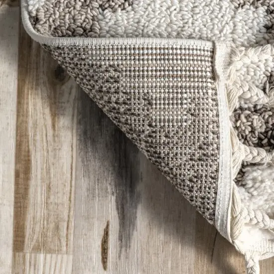 nuLOOM Amalia Southwestern High Low Shaggy Tassel Area Rug image {6}