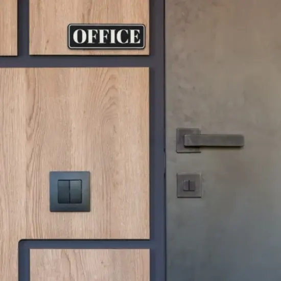 Unique Bargains Acrylic Smooth Self-Adhesive Decor Home Business Office Sign image {4}