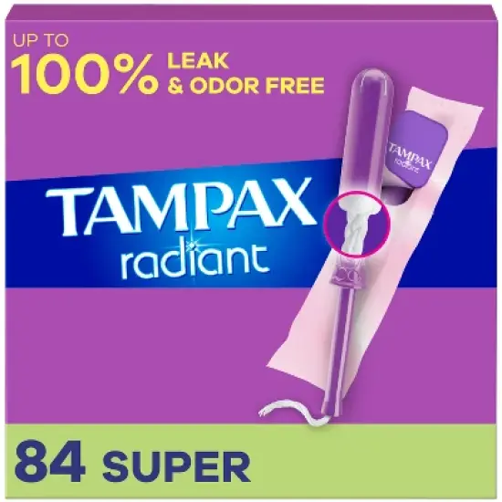 Tampax Radiant Super Absorbency Tampons - Unscented image {16}