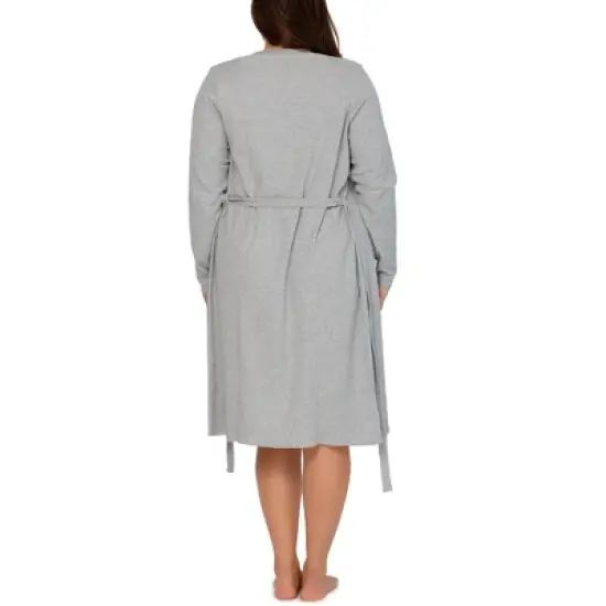Smart & Sexy Comfort Cotton Rib Cardigan Robe image {3}