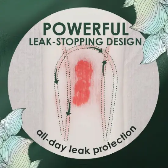 L. Organic Cotton Top Layer Ultra Thin Pads - Regular/Super Absorbency  - 32ct image {7}