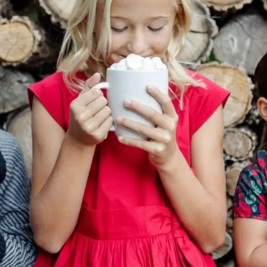 Hope & Henry Girls' Cap Sleeve Party Dress with Bow Sash, Infant image {4}