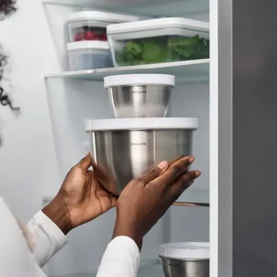 ZWILLING Fresh & Save BOWLS 3-pc Stainless Steel Vacuum Bowl Set image {3}