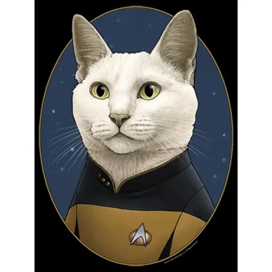 Men's Star Trek: The Next Generation Commander Data Cat Sweatshirt image {1}