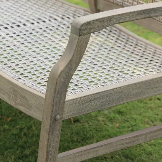 Teak Zuma Patio Sofa Gray - Cambridge Casual image {5}