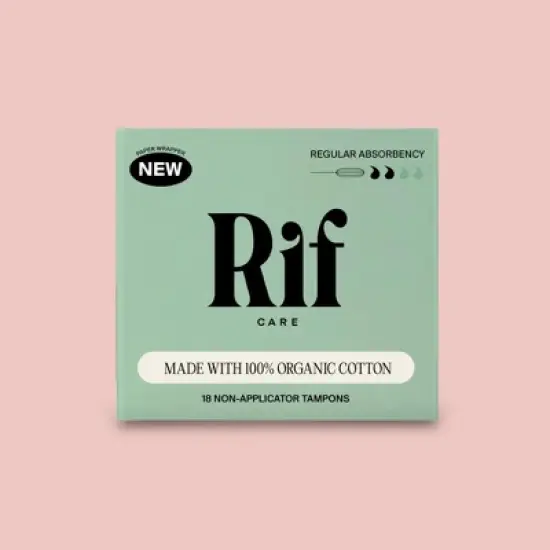 Rif Care Organic Cotton Regular Absorbency Tampons with No Applicator (54 count) image {3}