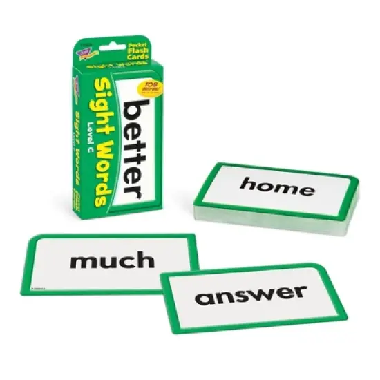 TREND Sight Words � Level C Pocket Flash Cards image {2}