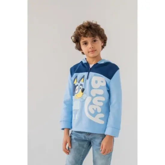 Bluey Bingo Fleece Half Zip Hoodie Toddler to Big Kid image {4}