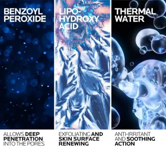 La Roche Posay Effaclar Dual Action Acne Face Cleanser with 4% Benzoyl Peroxide - 6.7 fl oz image {2}