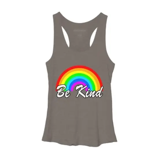 Design By Humans Be Kind Autism Awareness Rainbow Choose Kindness By Racerback Tank Top image {3}