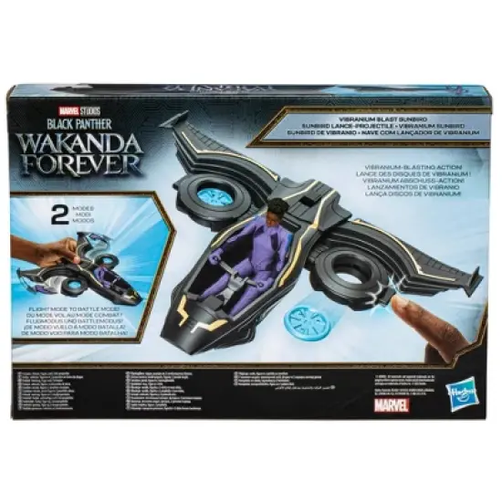 Marvel Black Panther Wakanda Forever Vibranium Blast Sunbird Jet with Shuri Action Figure image {5}