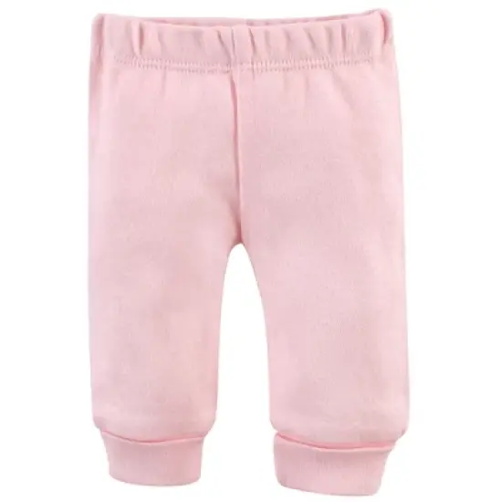 Touched by Nature Baby Girl Organic Cotton Preemie Layette 4pc Set, Pink Gray Scribble, Preemie image {2}