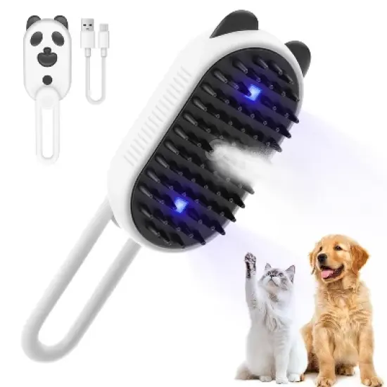 BABYYER Cat Steam Brush for Shedding, 4 in 1 Water Cat Brushes for Indoor Cats Hair Brush with Spray, Steam Brush for Cat & Dog image {8}