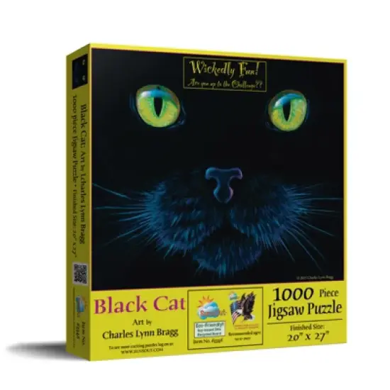 Sunsout Black Cat 1000 pc   Jigsaw Puzzle 63346 image {1}