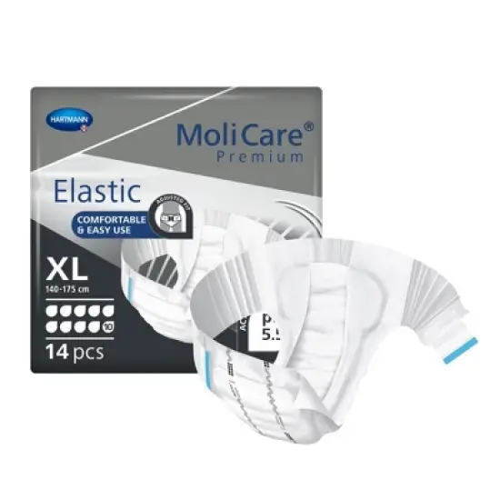 MoliCare Premium Incontinence Brief, 10D Heavy Absorbency, Unisex, XL, 14 Count, 1 Pack image {3}