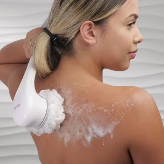 Spa Sciences NERA 4-in-1 Antimicrobial, Rechargeable Powered Shower Body/Pedi Brush image {6}