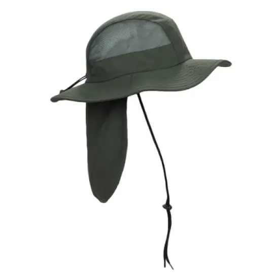 2-Pack Olive & Light Grey Wide Brim Paddler Sun Hat with Vented Mesh Side Panels image {3}