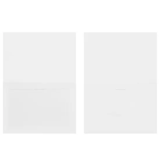 Best Paper Greetings 48-Pack Photo Frame Cards with Envelopes, Notecards for 4x6 Picture Insert for Weddings, Graduation, Christmas, Birthdays (White) image {9}