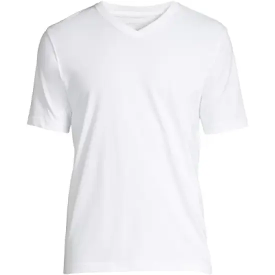 Lands' End Men's Super-T Short Sleeve V-Neck T-Shirt image {1}
