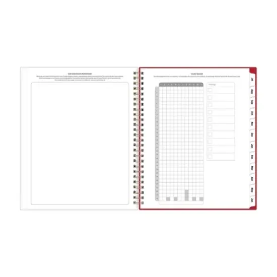 Blue Sky 7"x9" 2025-2026 Weekly/Monthly Wirebound Planner Clear Cover Shanalee Pink image {7}