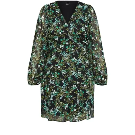 Women's Plus Size Naomi Dress - black | CITY CHIC image {2}