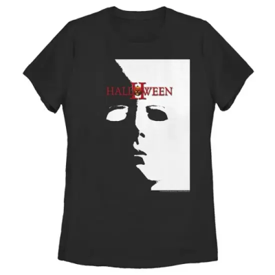 Women's Halloween II Michael Myers Mask Poster T-Shirt image {2}