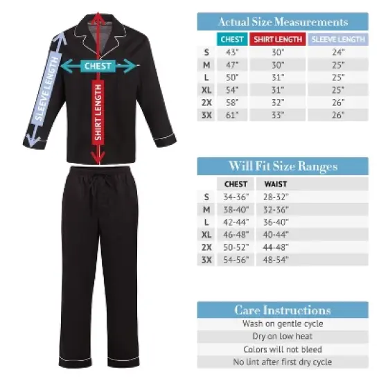 Men's Soft Plush Fleece Pajama Lounge Set, Warm Long Sleeve Shirt and Pants, PJ image {5}