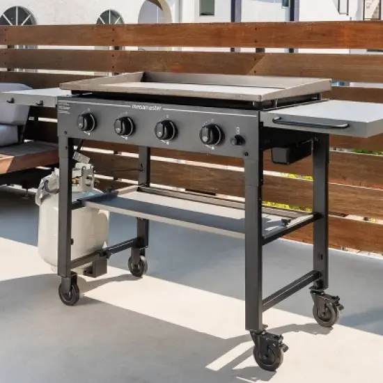 Megamaster 4-Burner Griddle Grill with Stainless Steel Spatula 720-0786FSP image {4}