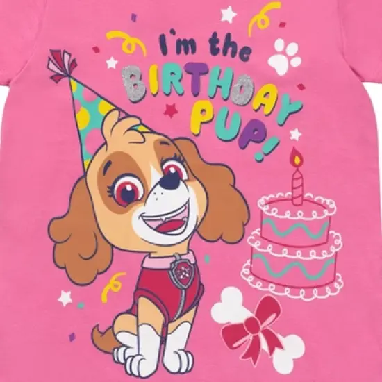 Paw Patrol Nickelodeon Skye Rubble Chase Girls Birthday T-Shirt Toddler to Big Kid image {1}