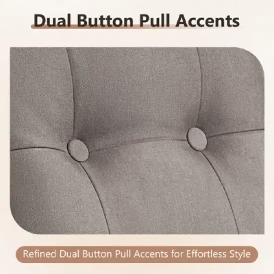 Belord 75" Outdoor Sofa PE Wicker Patio Couch, Patio Furniture Sofa Couch with Deep Seat and Olefin Cushion Cover for Porch Balcony Deck image {7}