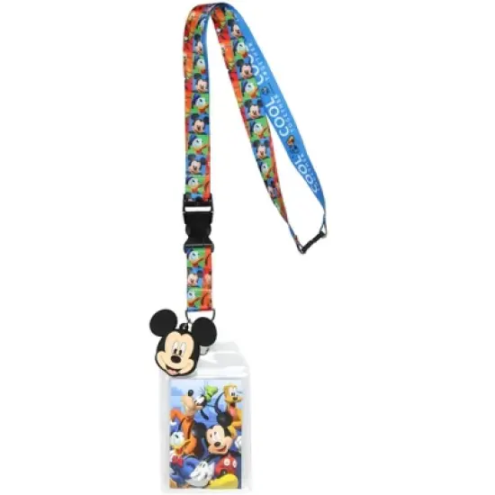 Disney Mickey and Friends The Cool Crew Lanyard with ID Badge Holder image {4}