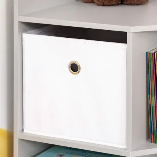 HOMCOM Wooden Kids Cabinet Freestanding Corner Storage Drawer Toys Clothes Books Organizer Dresser Children Bookcase Display Shelf Wardrobe for Bedroom with Anti-toppling Hardware Drawers image {5}