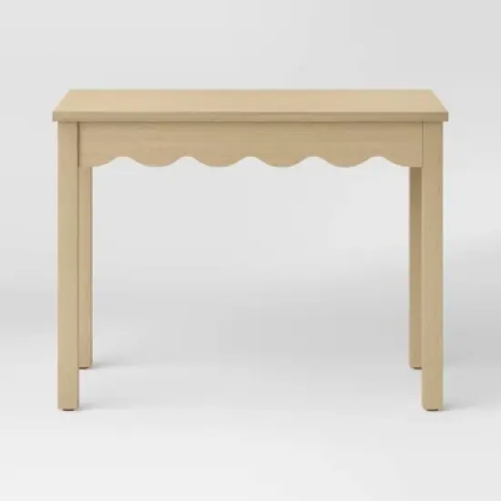 Wavy Writing Desk with Drawer Natural - Room Essentials&trade; image {3}