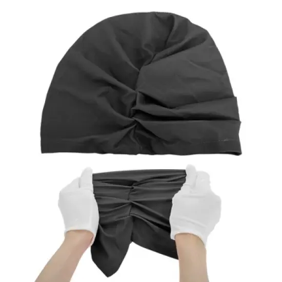 Unique Bargains Polyester Knotted Swimming Cap 1 Pc image {4}