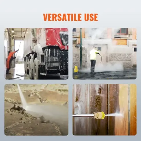 VEVOR Gas Pressure Washer, 4400 PSI 4.0 GPM, Gas Powered Pressure Washer with Copper Pump, Spray Gun and Extension Wand, Black image {6}