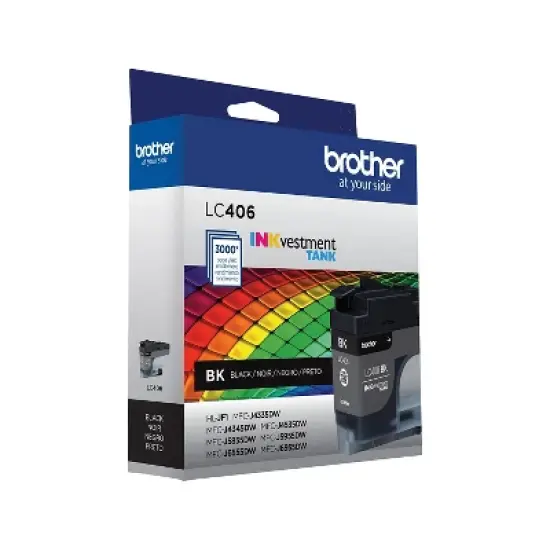 Brother LC406 Black Standard Yield Ink Cartridge (LC406BKS) image {3}