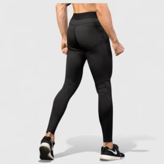Anna-Kaci Active Men's Performance Leggings with Contoured Support Pouch and Seamless Fit for Training and Recovery image {4}