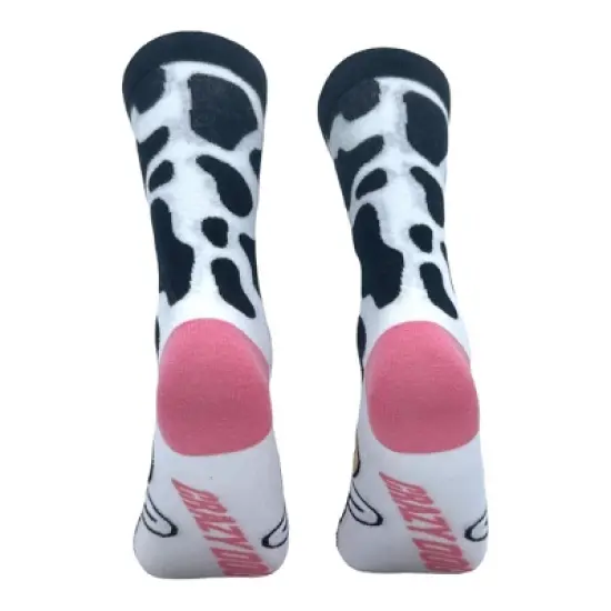 Crazy Dog Women's Cow Socks Funny Cute Adorable Milking Moo Cattle Footwear image {7}