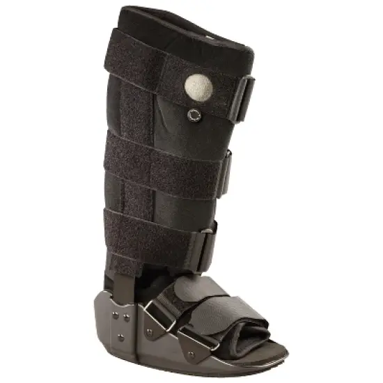 OTC Walker Boot, Short Leg Adjustable Air Cast, High Top, Black image {4}
