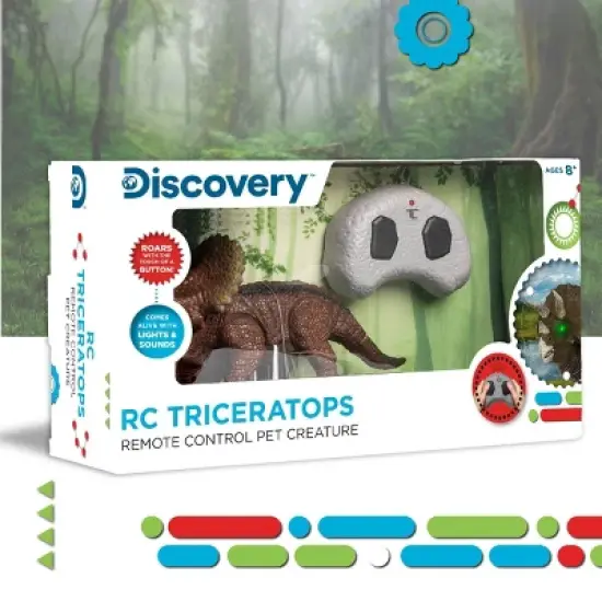 Discovery Kids Triceratops LED Infrared Remote Control (RC) Toy image {6}