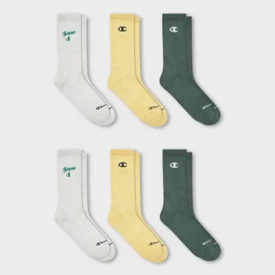 Champion Women's Embroidered 3pk Crew Socks image {4}