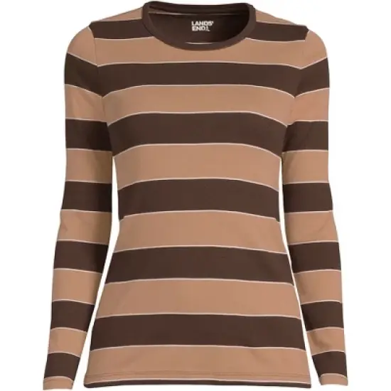 Lands' End Women's Tall All Cotton Long Sleeve Crewneck T-Shirt image {11}