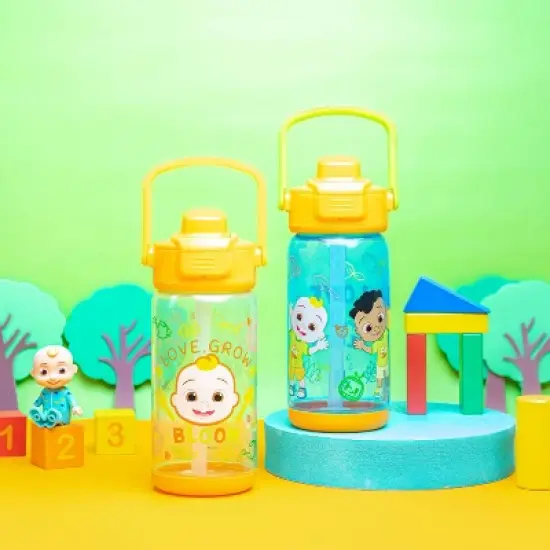 Zak Designs 2pc 16oz Antimicrobial Beacon Bottles with Straw image {5}