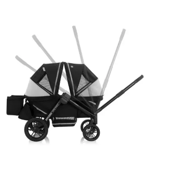 Evenflo Pivot Xplore Dreamz Stroller Wagon with Infant Car Seat Adapter image {9}
