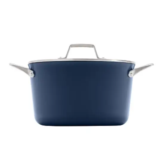 Calphalon 7qt Premier Ceramic Dutch Oven With Cover Midnight: Nonstick Cooking Pot, Oven Safe, Dishwasher Safe image {6}